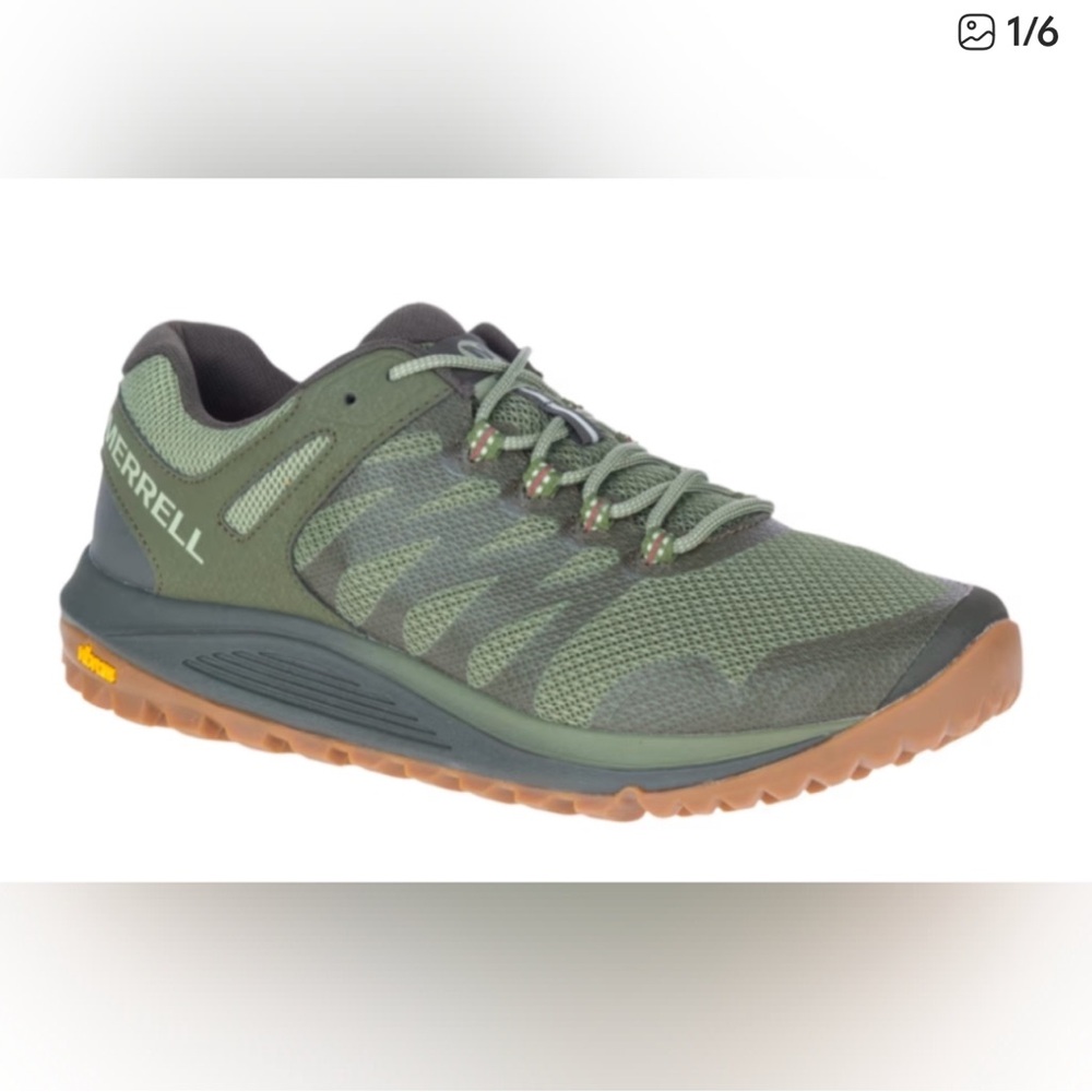 Merrell Nova 2 Olive Men’s Trail Running Shoes size 8W